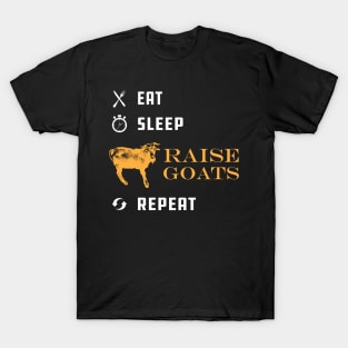 Goat Raiser - Eat sleep raise goats repeat T-Shirt